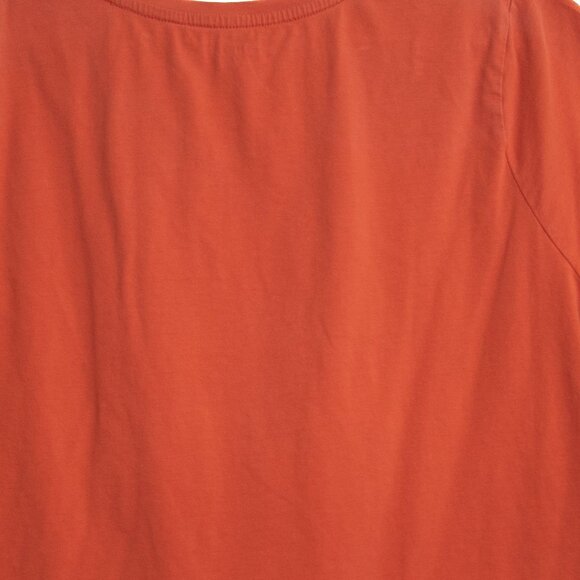 Mossimo Womens 2X Rust Orange Short Sleeve Top With Knot Detail - Picture 8 of 10